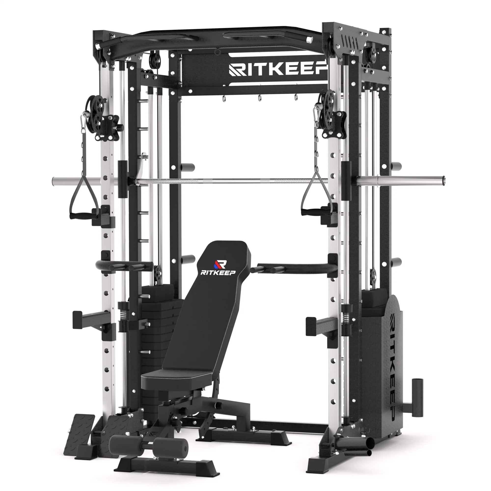 PMAX 5600 Home Gym Smith Machine with Integrated Weight System