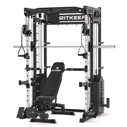 PMAX 5600 Home Gym Smith Machine with Integrated Weight System