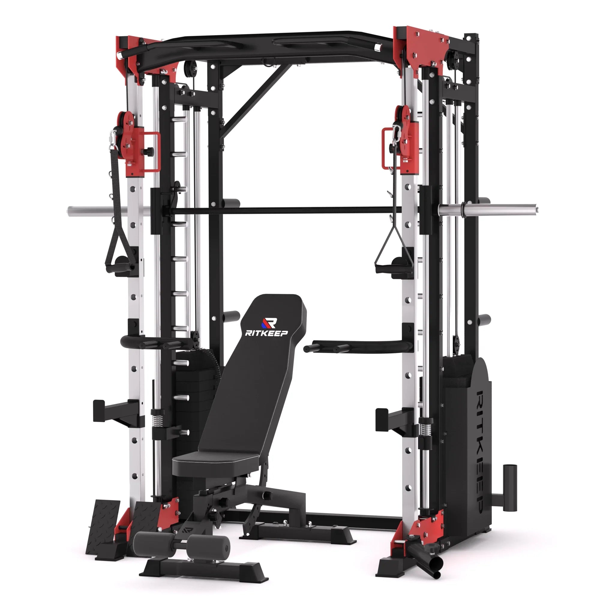 PMAX 5600 Home Gym Smith Machine with Integrated Weight System