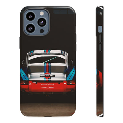 Classic Racecar Tough Phone Case — Retro Striped Vintage Sports Car Design
