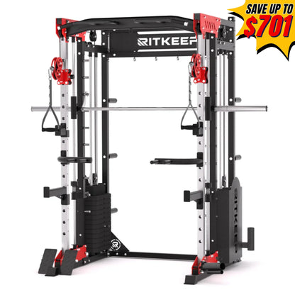 PMAX 5600 Home Gym Smith Machine with Integrated Weight System