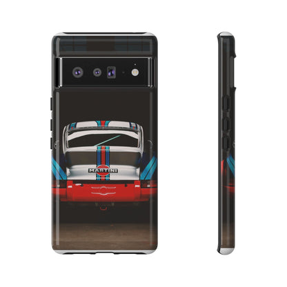 Classic Racecar Tough Phone Case — Retro Striped Vintage Sports Car Design