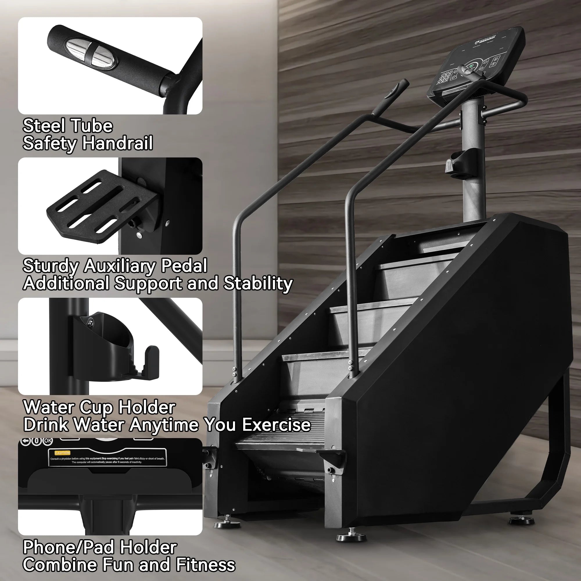 Commercial-Grade Stair Climber - Cardio & Lower Body Workout Machine