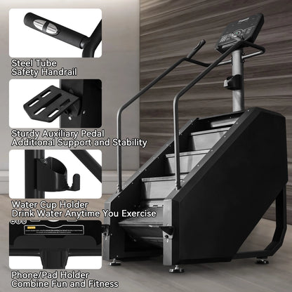 Commercial-Grade Stair Climber - Cardio & Lower Body Workout Machine