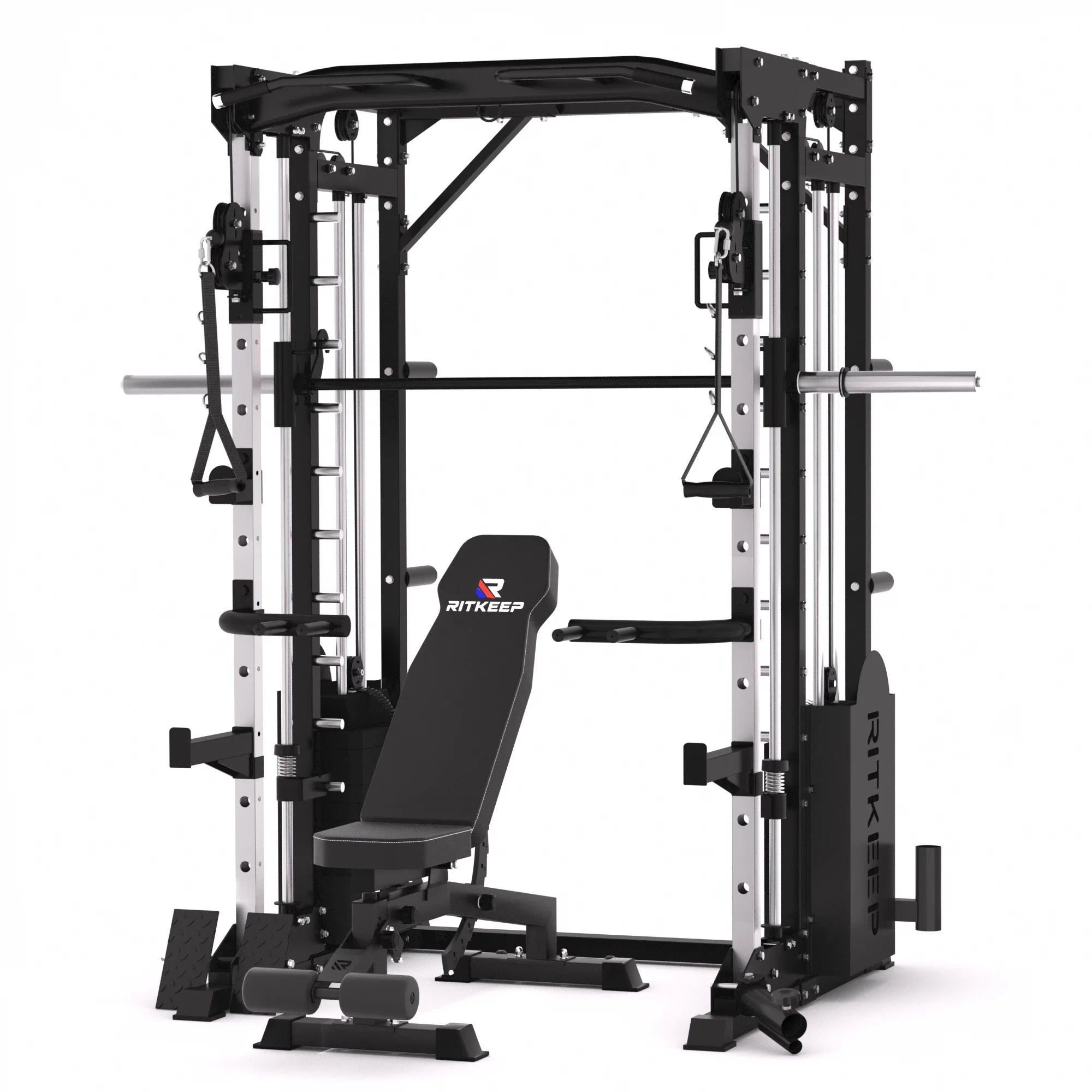 PMAX 5600 Home Gym Smith Machine with Integrated Weight System