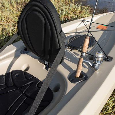 Tamarack Angler 10 Ft Fishing Kayak with Rod Holders, Tan