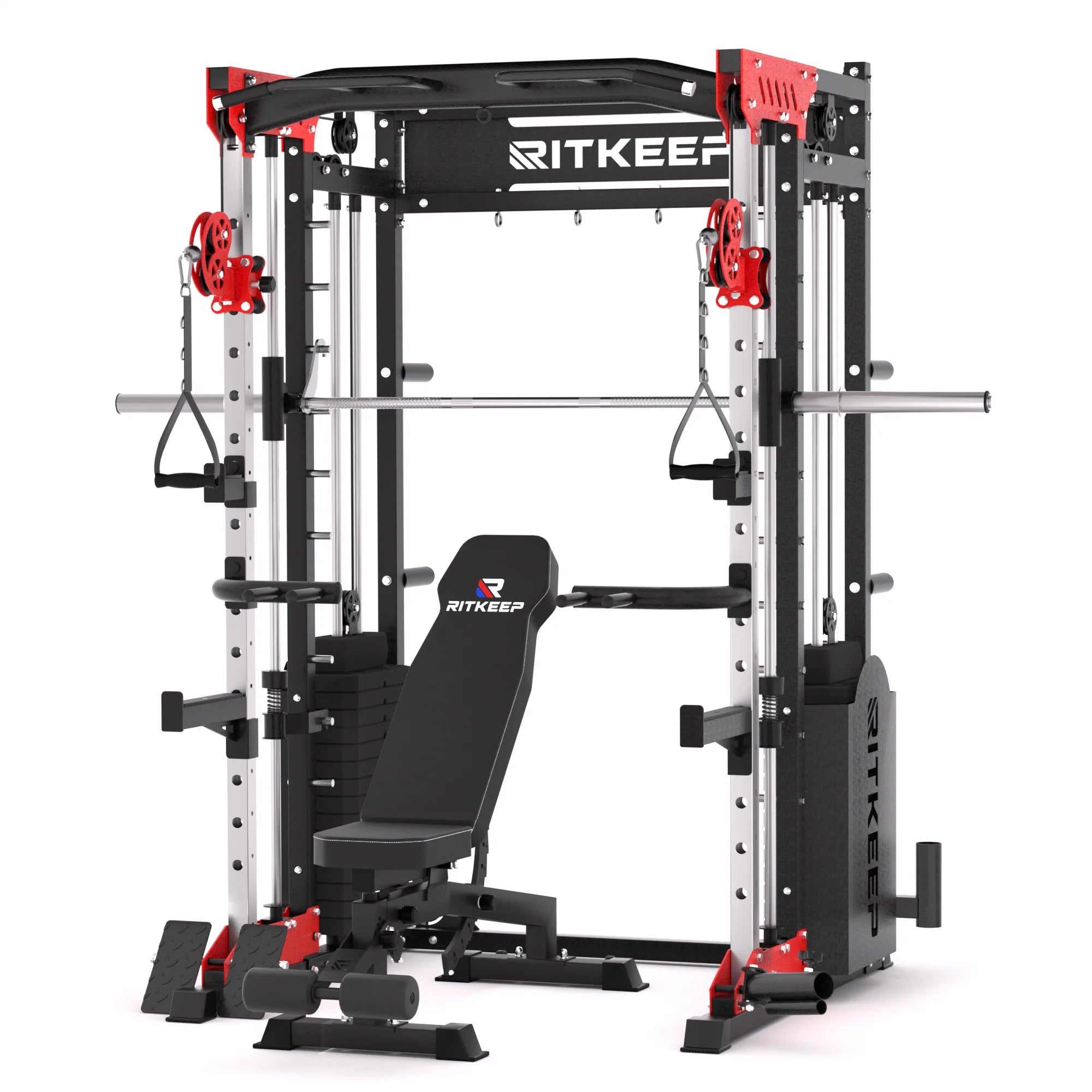 PMAX 5600 Home Gym Smith Machine with Integrated Weight System