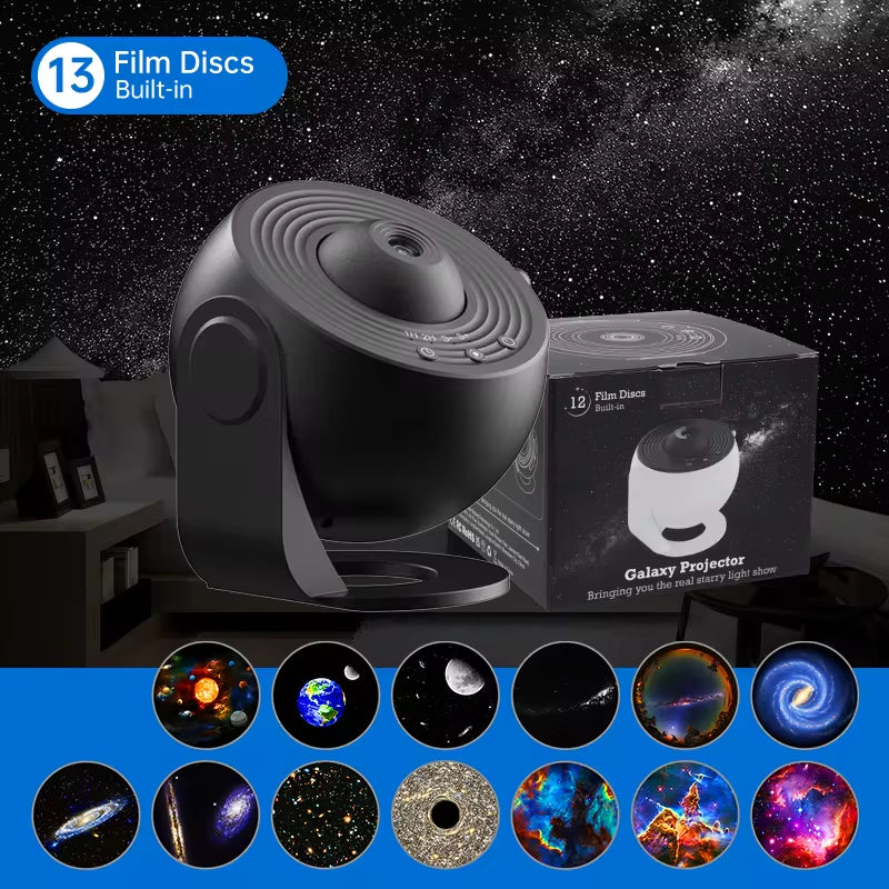 Galaxy Starry Sky Projector with 360° Rotation - Perfect Night Light for Kids, Valentine's Day, or Wedding Decor