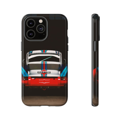 Classic Racecar Tough Phone Case — Retro Striped Vintage Sports Car Design