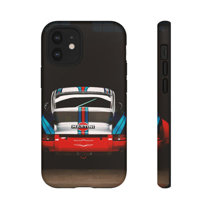 Classic Racecar Tough Phone Case — Retro Striped Vintage Sports Car Design