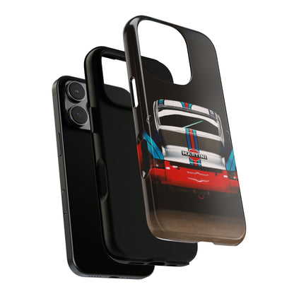 Classic Racecar Tough Phone Case — Retro Striped Vintage Sports Car Design