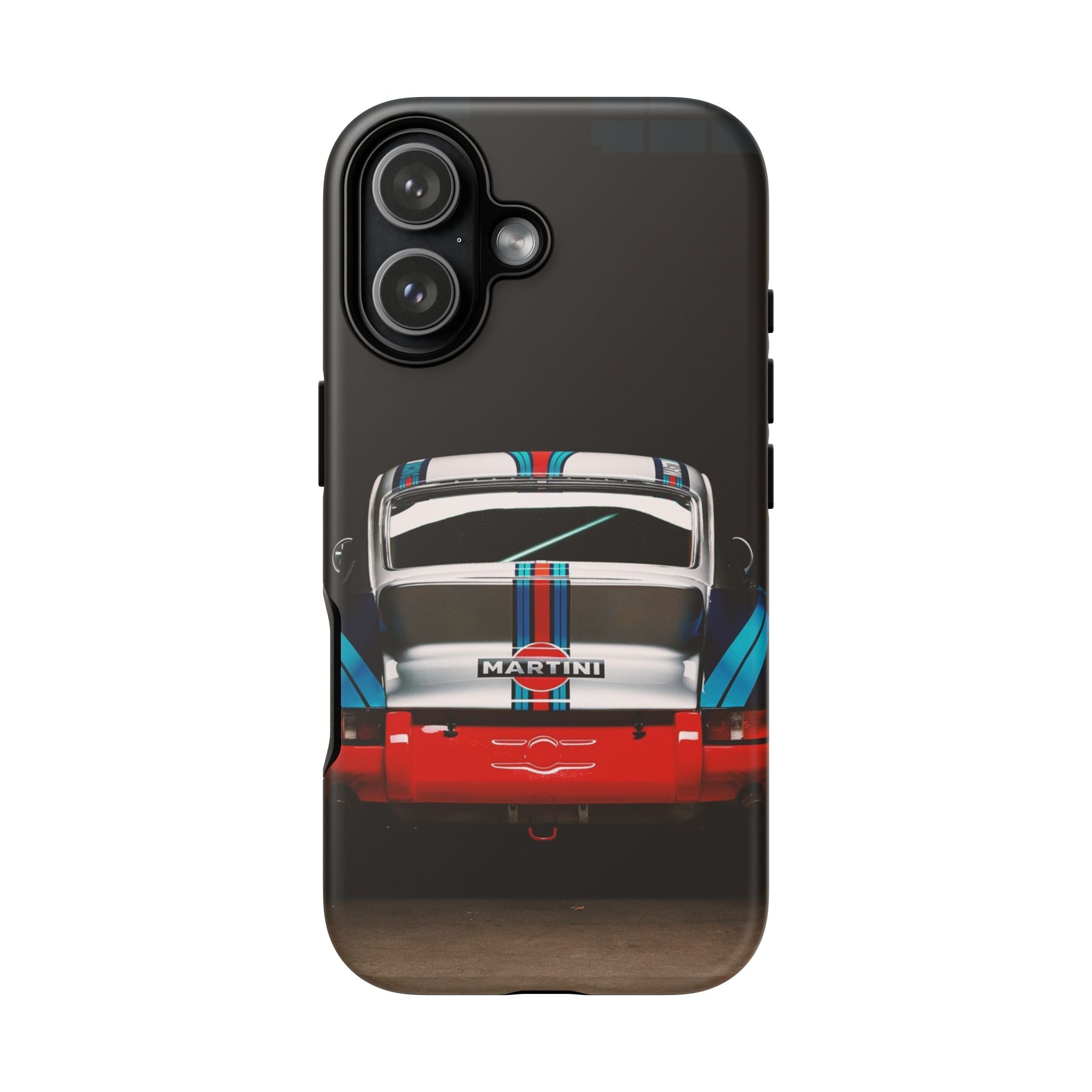 Classic Racecar Tough Phone Case — Retro Striped Vintage Sports Car Design