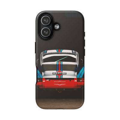 Classic Racecar Tough Phone Case — Retro Striped Vintage Sports Car Design