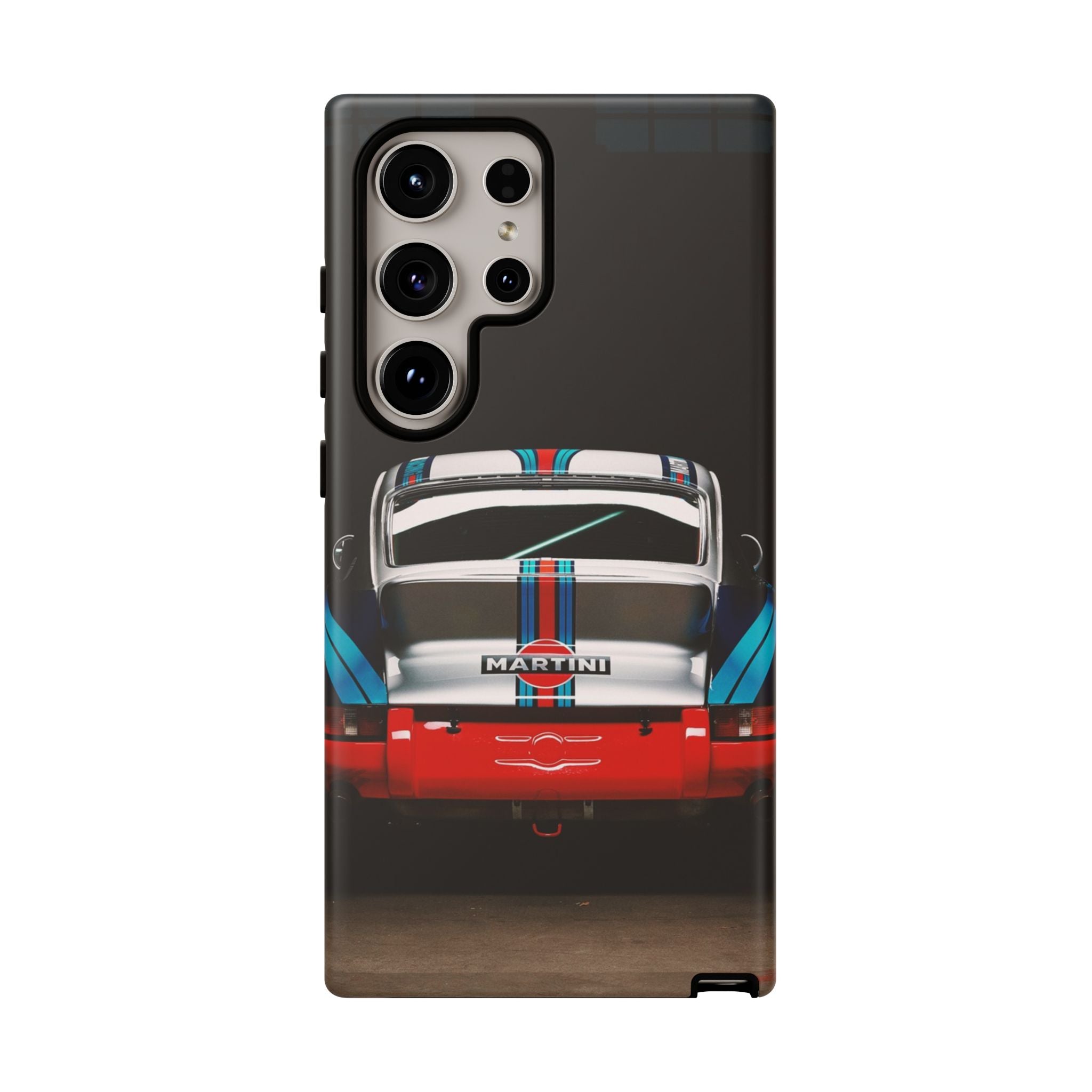 Classic Racecar Tough Phone Case — Retro Striped Vintage Sports Car Design