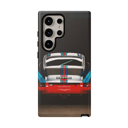 Classic Racecar Tough Phone Case — Retro Striped Vintage Sports Car Design