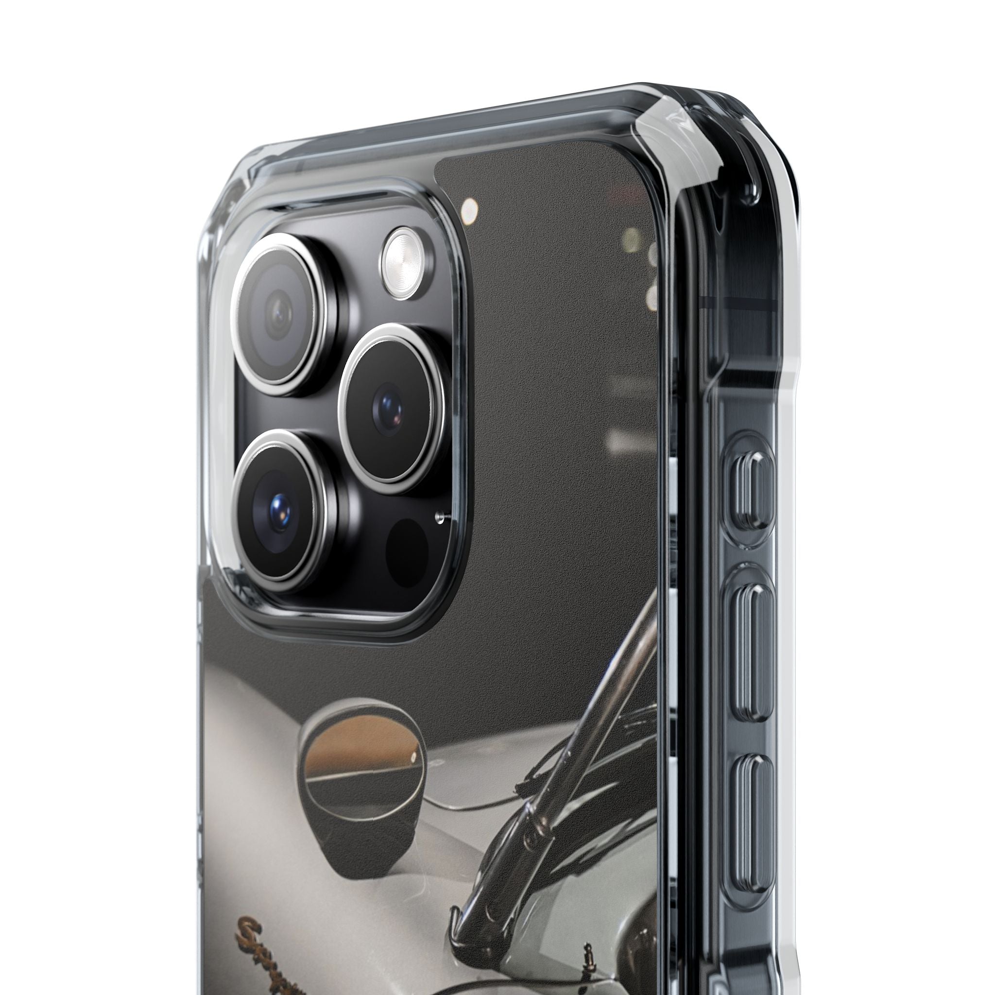 Clear Magnetic Impact Phone Case – Vintage Racing #35 Design