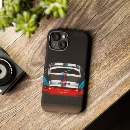 Classic Racecar Tough Phone Case — Retro Striped Vintage Sports Car Design