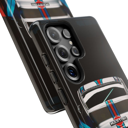 Classic Racecar Tough Phone Case — Retro Striped Vintage Sports Car Design