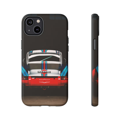 Classic Racecar Tough Phone Case — Retro Striped Vintage Sports Car Design