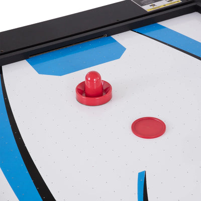 72" 4-in-1 Swivel Game Table with Air Hockey, Table Tennis, Pool, and Launch Football