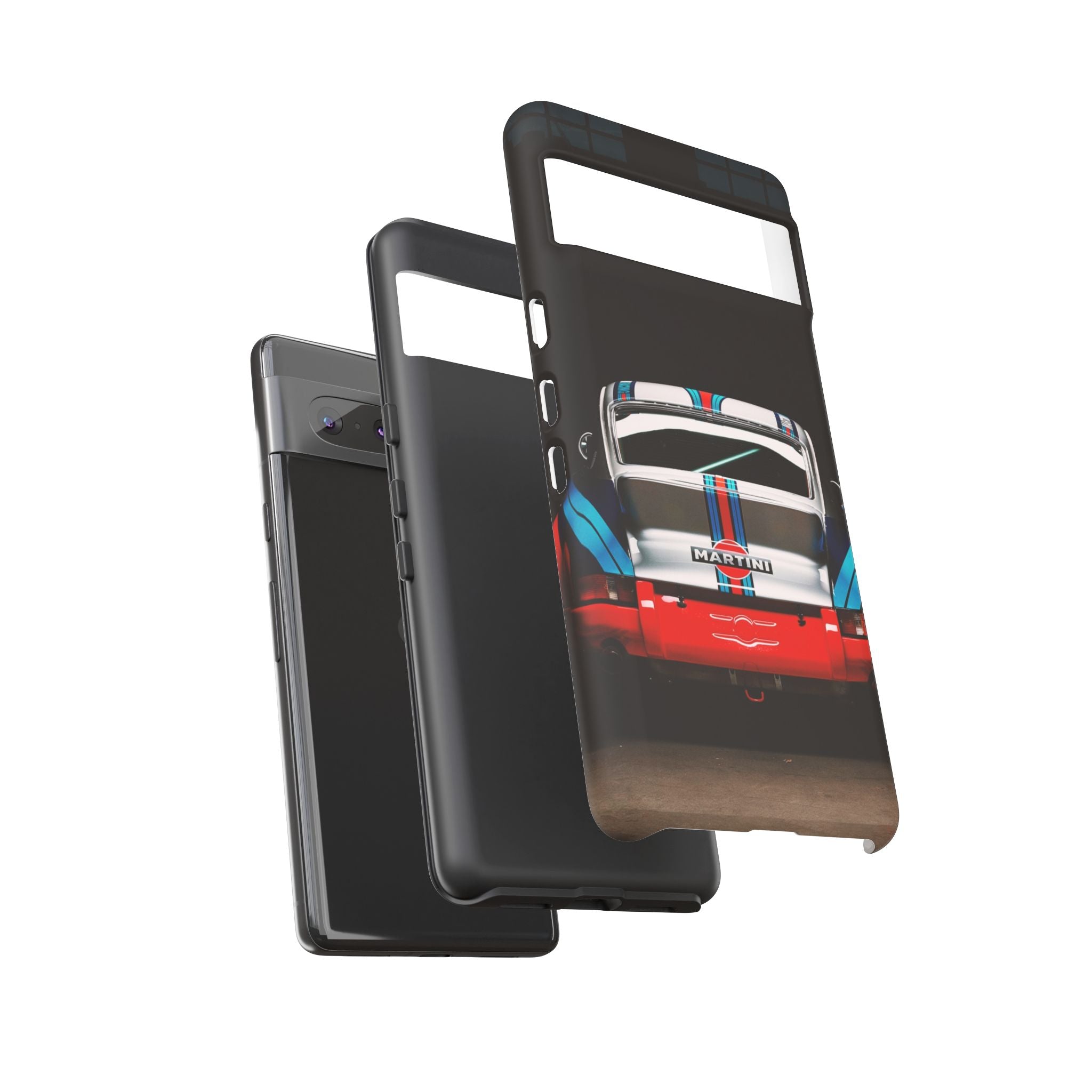 Classic Racecar Tough Phone Case — Retro Striped Vintage Sports Car Design