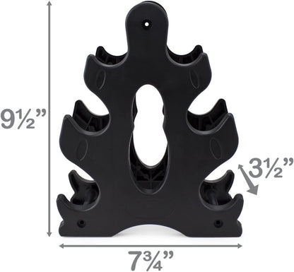 Neoprene Dumbbell Set with Rack - 1, 2, 3 Lbs Weights for Home & Outdoor Workouts