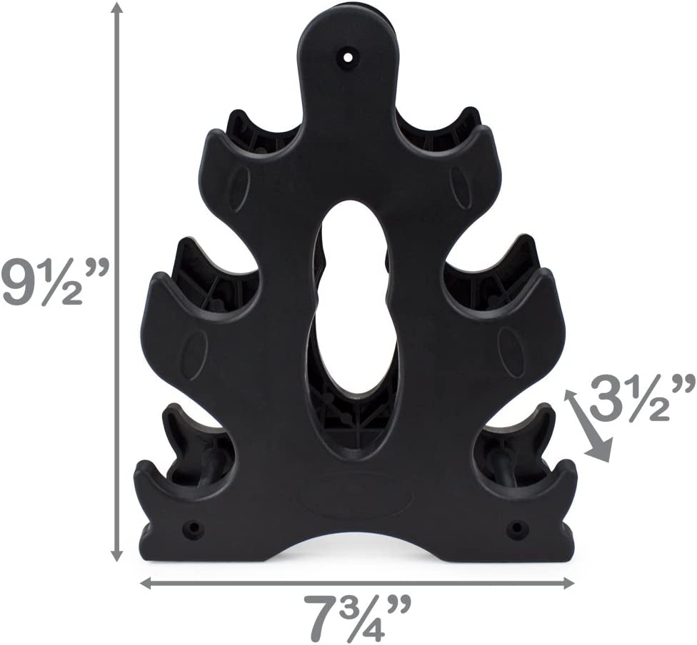 Neoprene Dumbbell Set with Rack - 1, 2, 3 Lbs Weights for Home & Outdoor Workouts