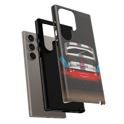 Classic Racecar Tough Phone Case — Retro Striped Vintage Sports Car Design