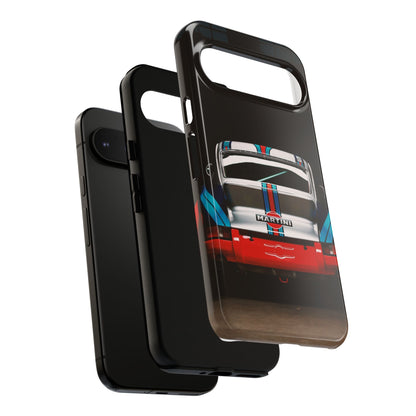 Classic Racecar Tough Phone Case — Retro Striped Vintage Sports Car Design