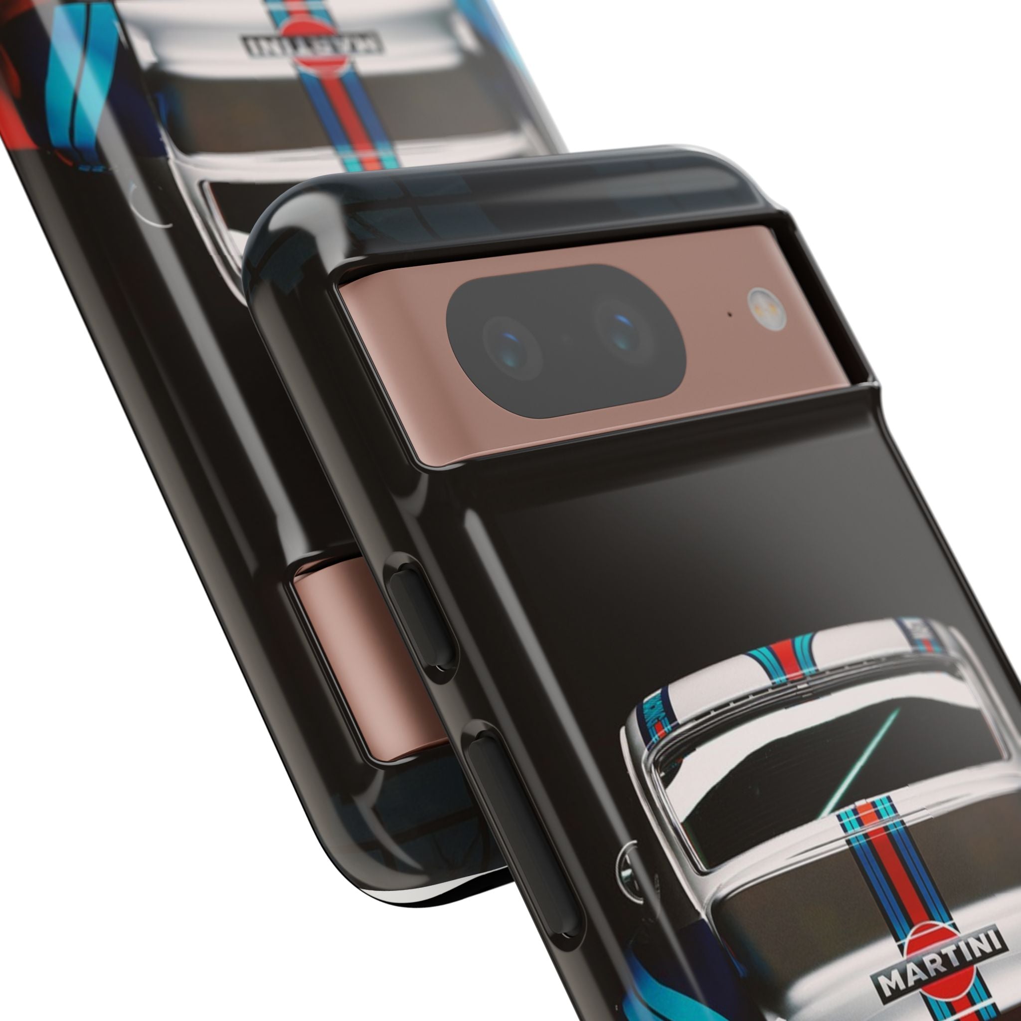 Classic Racecar Tough Phone Case — Retro Striped Vintage Sports Car Design