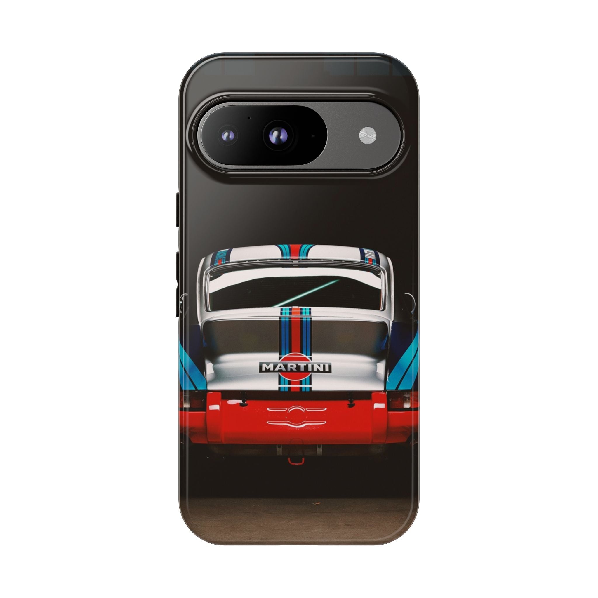 Classic Racecar Tough Phone Case — Retro Striped Vintage Sports Car Design