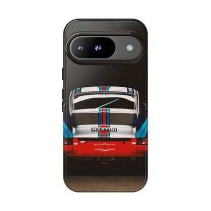 Classic Racecar Tough Phone Case — Retro Striped Vintage Sports Car Design