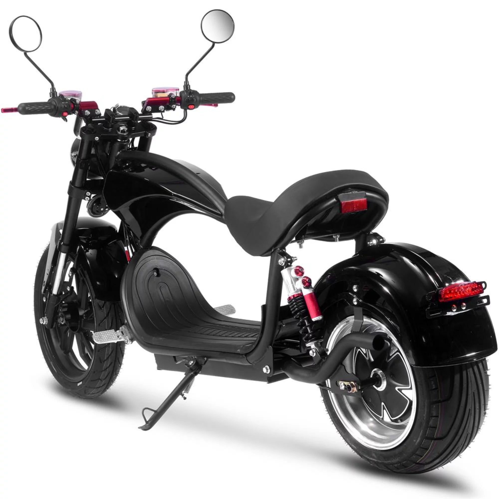 Raven 60V 2500W Electric Cafe Motorcycle - 30Ah Lithium Battery, Black