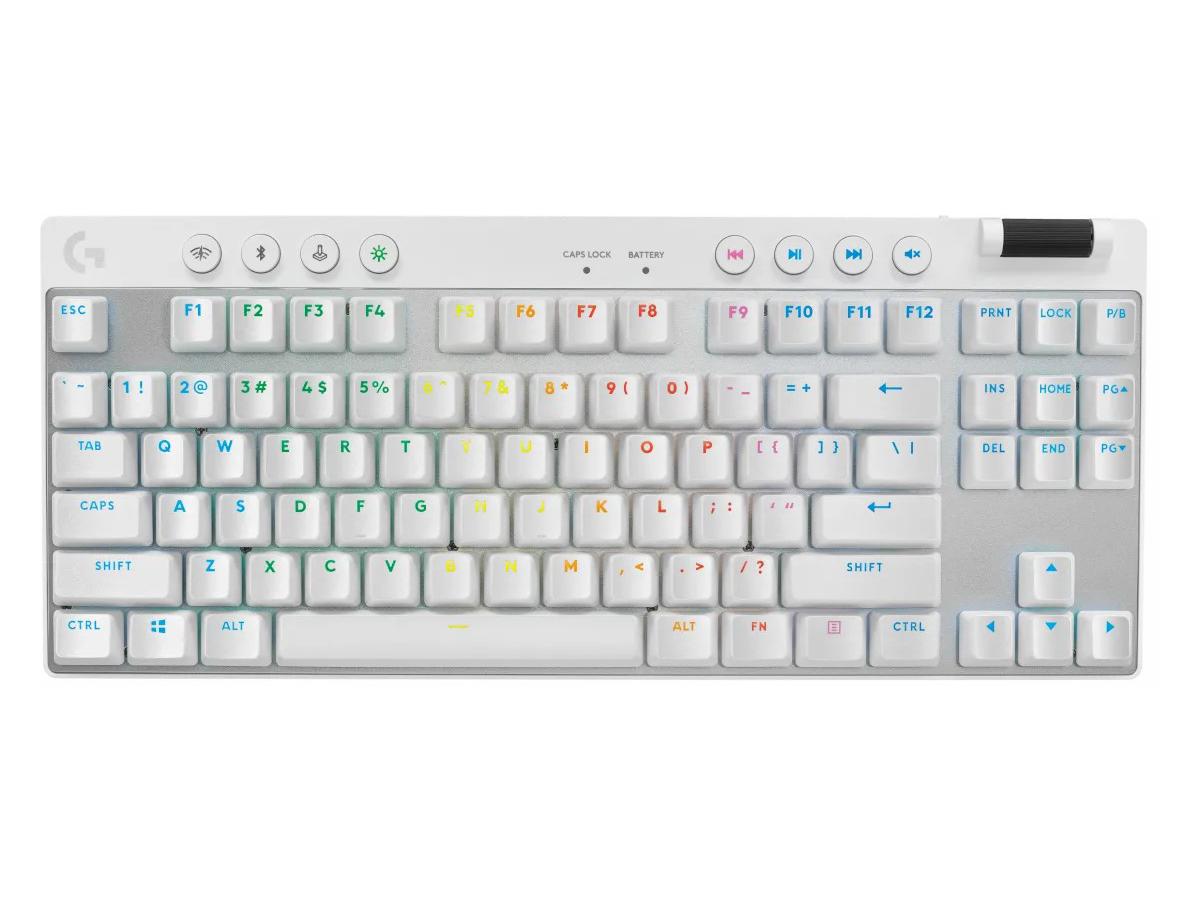 Logitech G Pro X TKL LIGHTSPEED Gaming Keyboard - Tactile - White - view 2