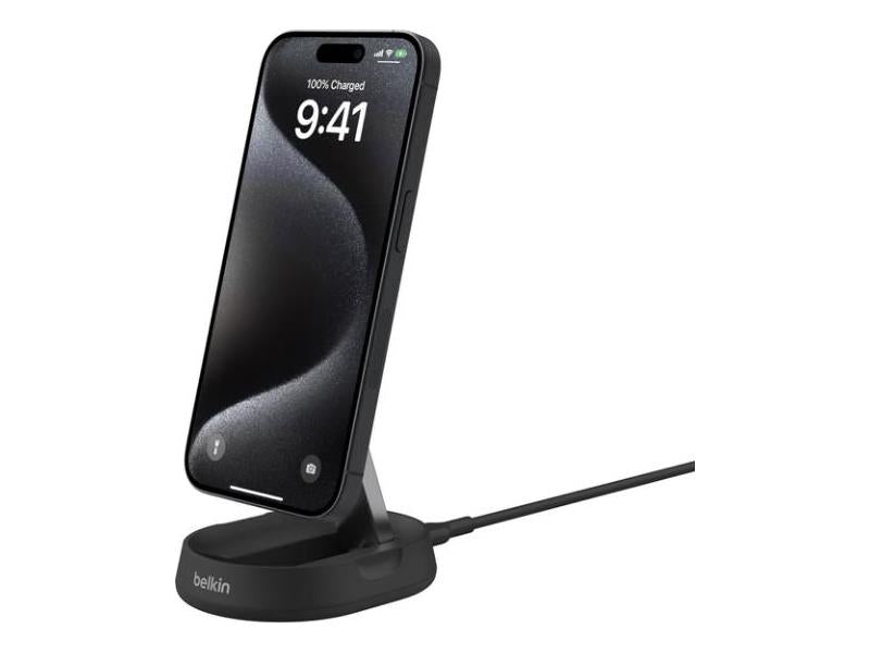 Belkin BoostCharge Pro Convertible Qi2 Wireless Charging Pad and Stand 15W - Black