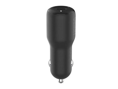 Belkin BoostCharge Dual Car Charger 42W with USB-C Cable - Black