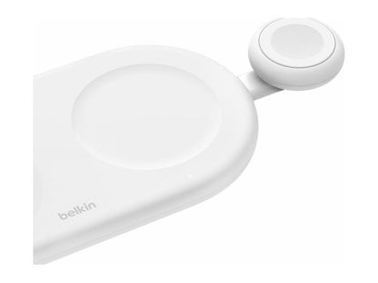 Belkin BoostCharge Pro Portable Fast Charger for Apple Watch - White