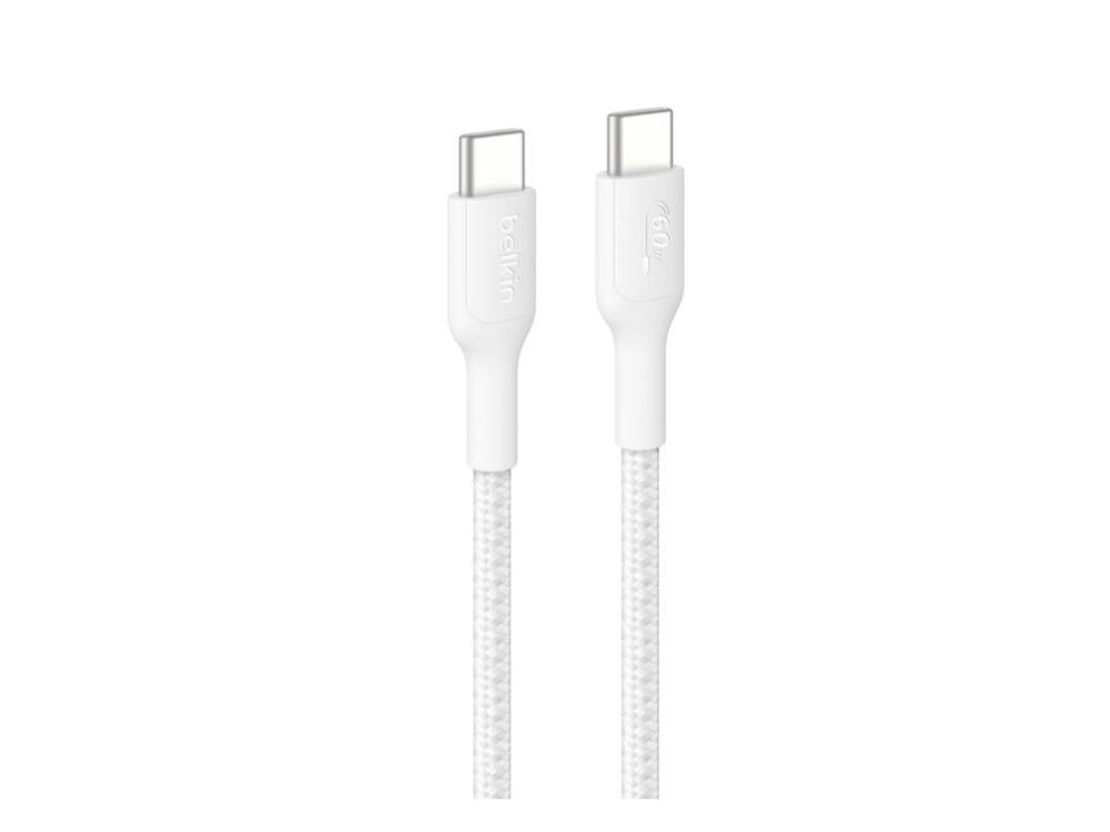 Belkin BoostCharge Pro Braided USB-C to USB-C Cable 1 m (3.3 ft) 60W - White