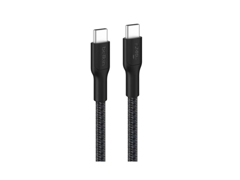Belkin BoostCharge Pro Braided USB-C to USB-C Cable 3 m (9.8 ft) 240W - Black