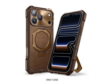 i-Blason Unicorn Beetle GRIP Premium Leather Case for iPhone 17 Pro Max - Brown