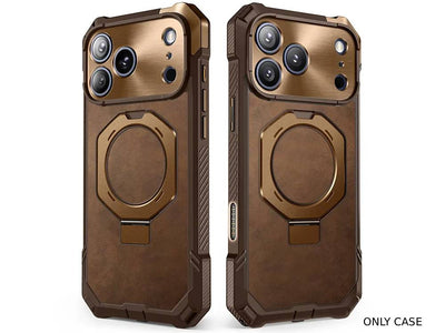 i-Blason Unicorn Beetle GRIP Premium Leather Case for iPhone 17 Pro Max - Brown