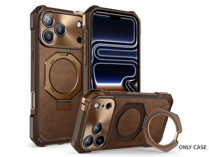 i-Blason Unicorn Beetle GRIP Premium Leather Case for iPhone 17 Pro Max - Brown