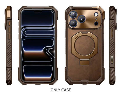 i-Blason Unicorn Beetle GRIP Premium Leather Case for iPhone 17 Pro Max - Brown