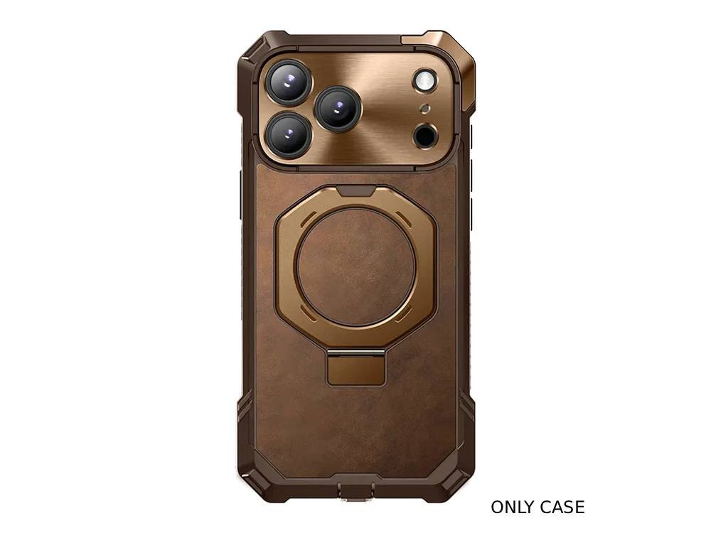 i-Blason Unicorn Beetle GRIP Premium Leather Case for iPhone 17 Pro Max - Brown