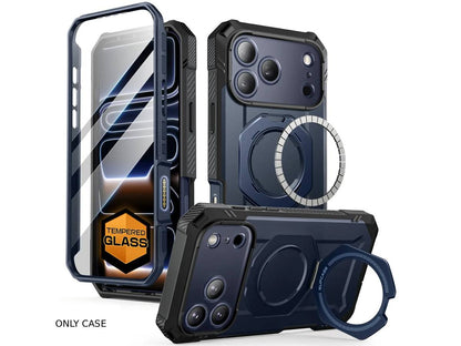 i-Blason Unicorn Beetle GRIP PRO MagSafe Case with HD Tempered Glass for iPhone 17 Pro Max - Blue