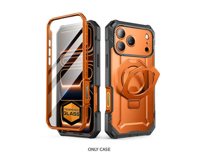i-Blason Unicorn Beetle GRIP PRO MagSafe Case with HD Tempered Glass for iPhone 17 Pro Max - Orange