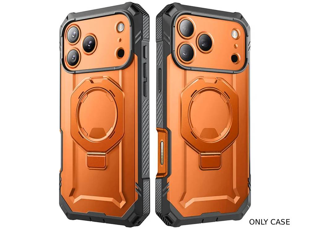 i-Blason Unicorn Beetle GRIP PRO MagSafe Case with HD Tempered Glass for iPhone 17 Pro Max - Orange