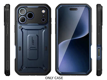 i-Blason Unicorn Beetle PRO Rugged Case with Built-in Screen Protector for iPhone 17 Pro - Blue