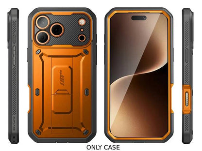 i-Blason Unicorn Beetle PRO Rugged Case with Built-in Screen Protector for iPhone 17 Pro - Orange