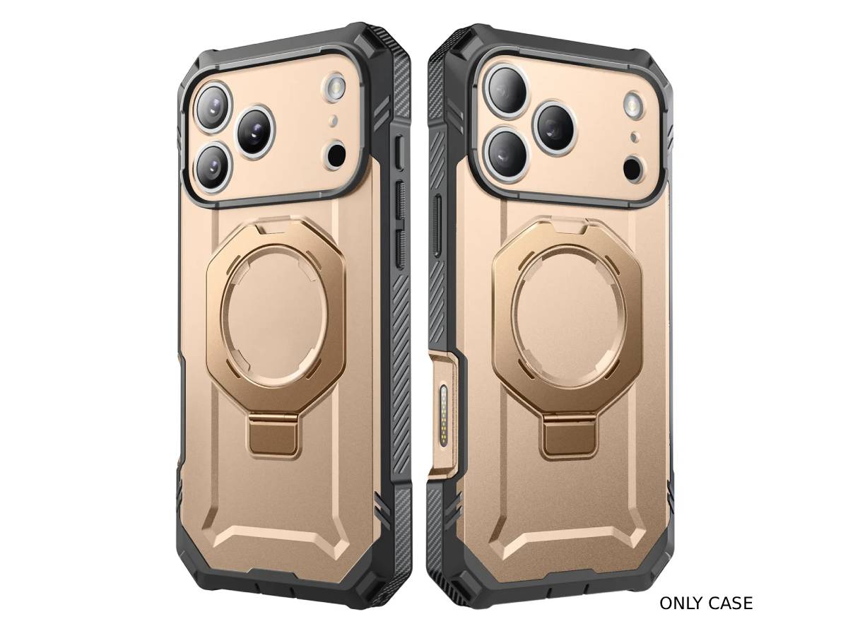 i-Blason Unicorn Beetle GRIP PRO MagSafe Case with HD Tempered Glass for iPhone 17 Pro Max - Gold